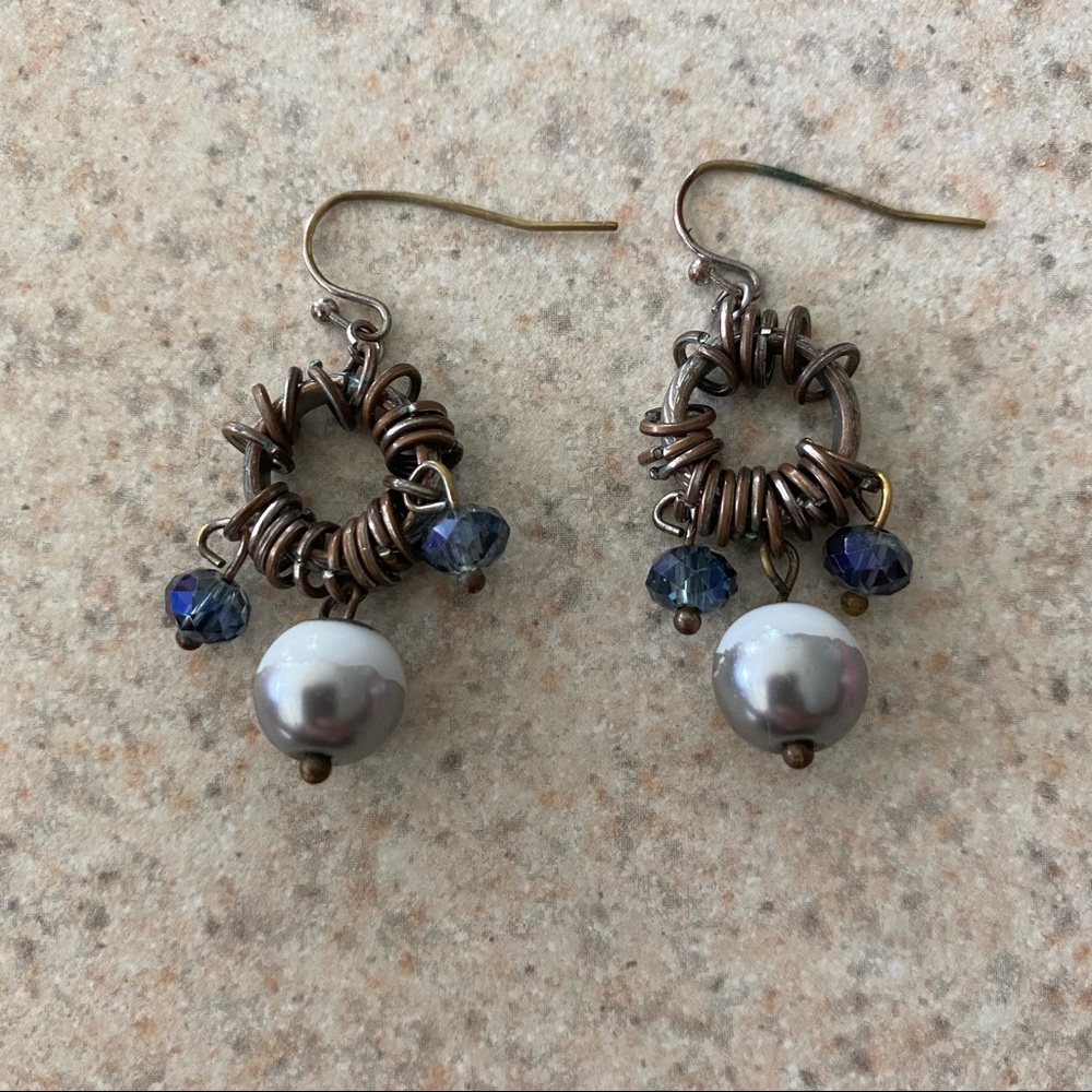 Vintage Jeweled Dangly Earrings